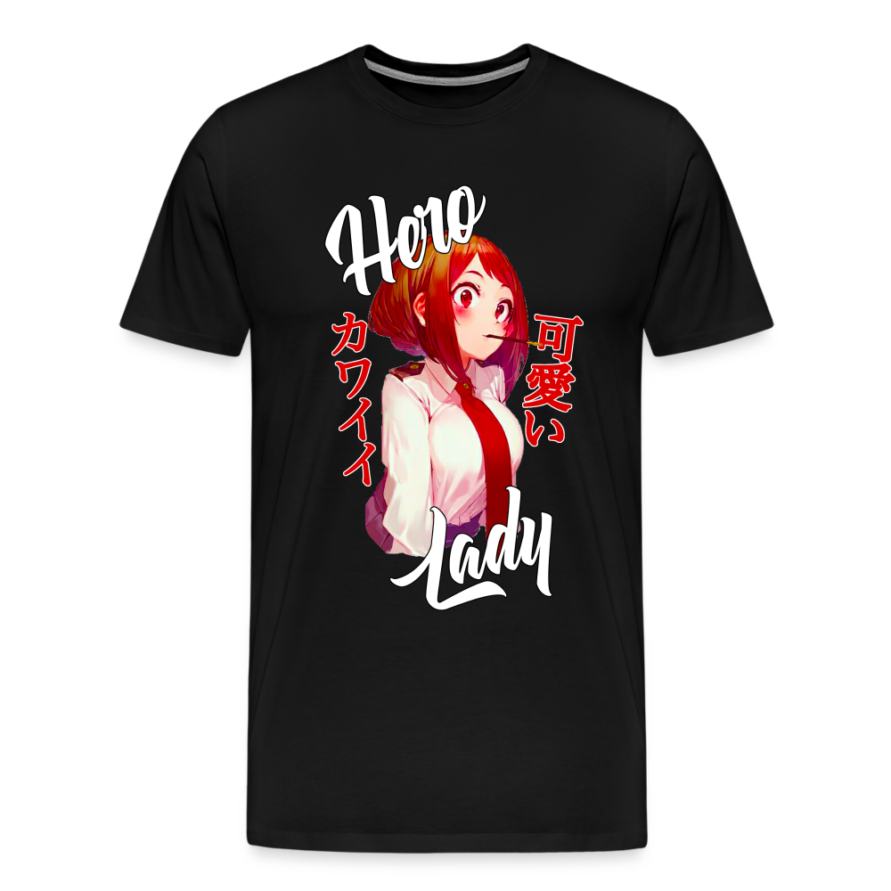 Hero Lady Waifu - Premium T-Shirt - black