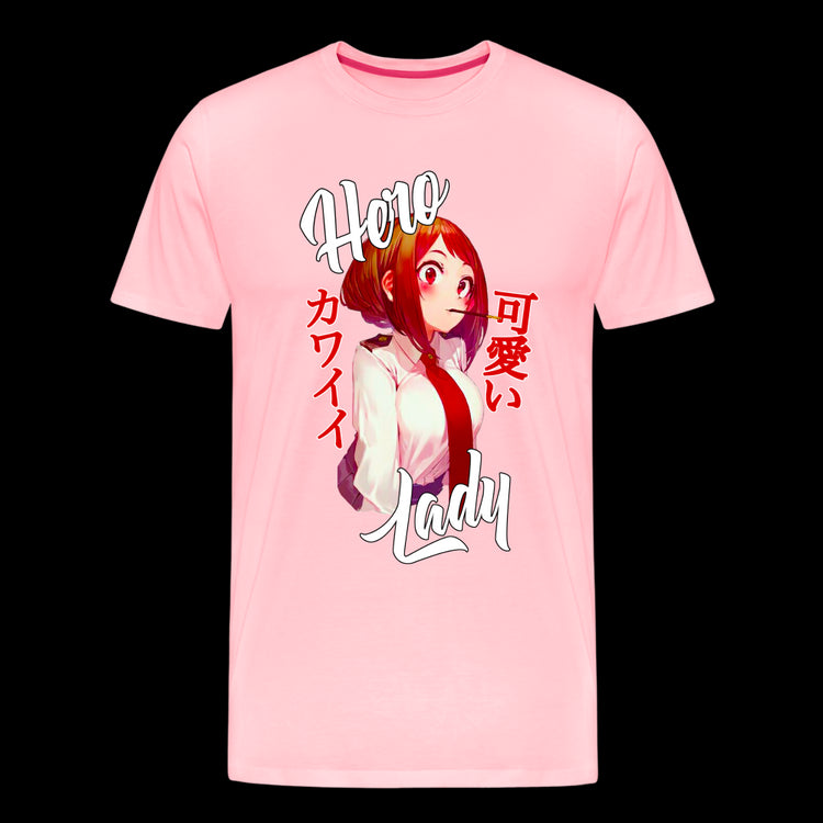 Hero Lady Waifu - Premium T-Shirt - pink