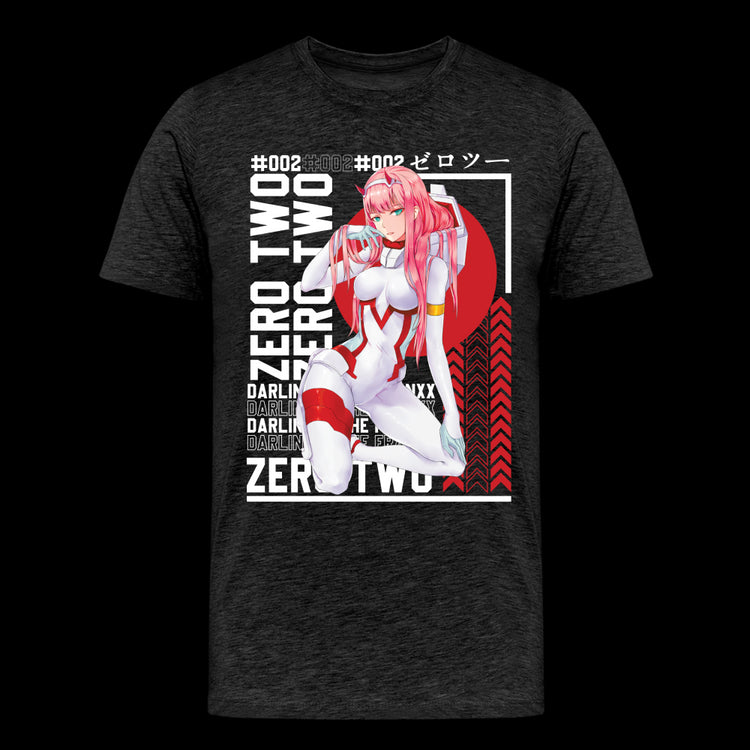 CODE 002 Waifu - Premium T-Shirt - charcoal grey