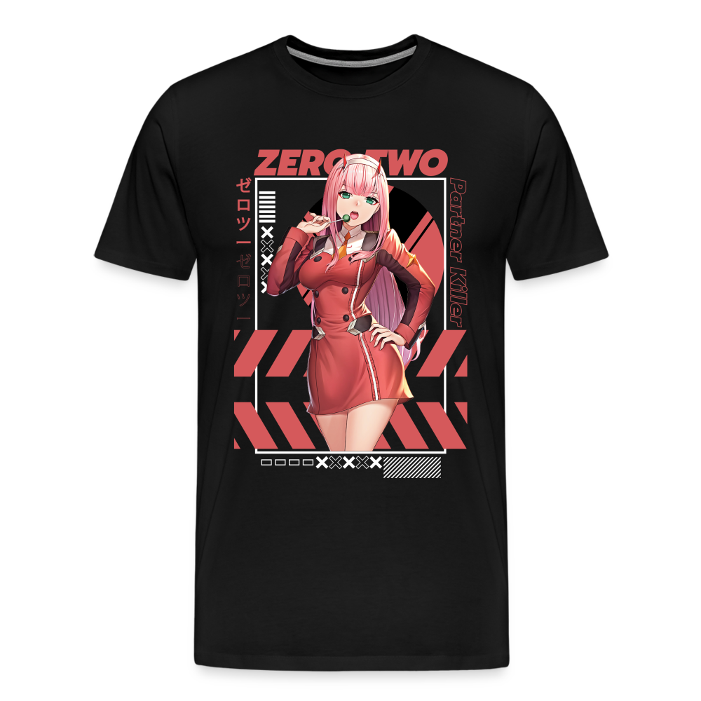 Darling 002 Waifu - Premium T-Shirt - black