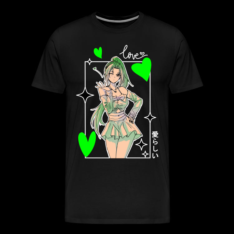 Lovely Waifu - Premium T-Shirt - black