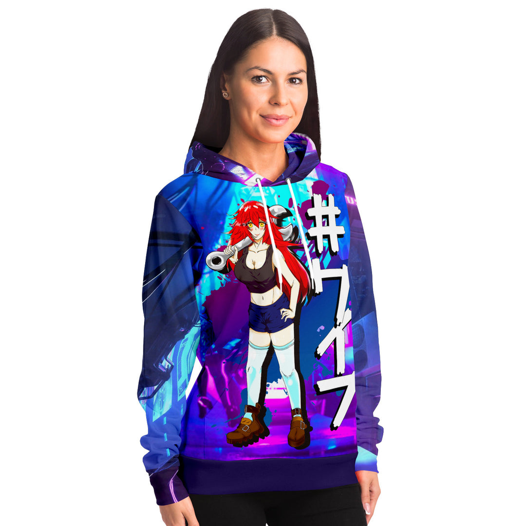 Cyber Girl Premium Hoodie