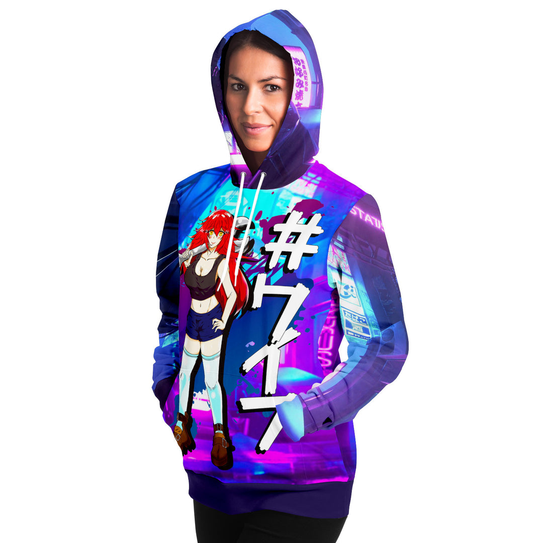 Cyber Girl Premium Hoodie