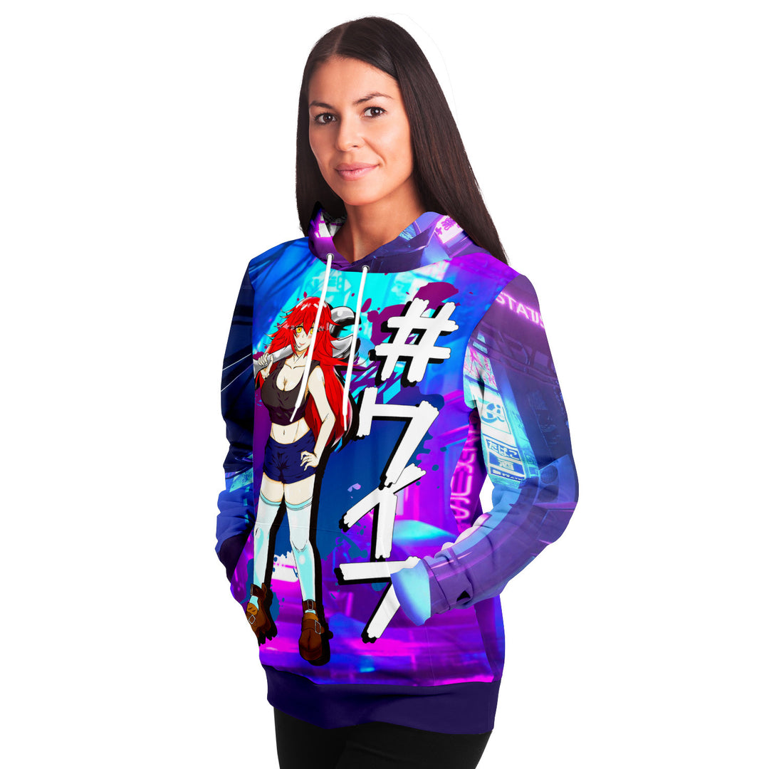 Cyber Girl Premium Hoodie