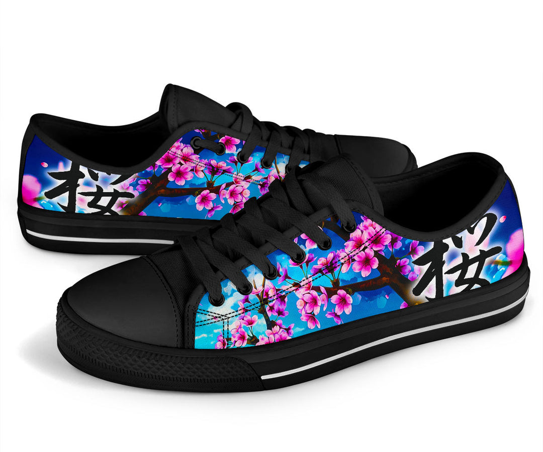 Sakura Kanji Low Tops