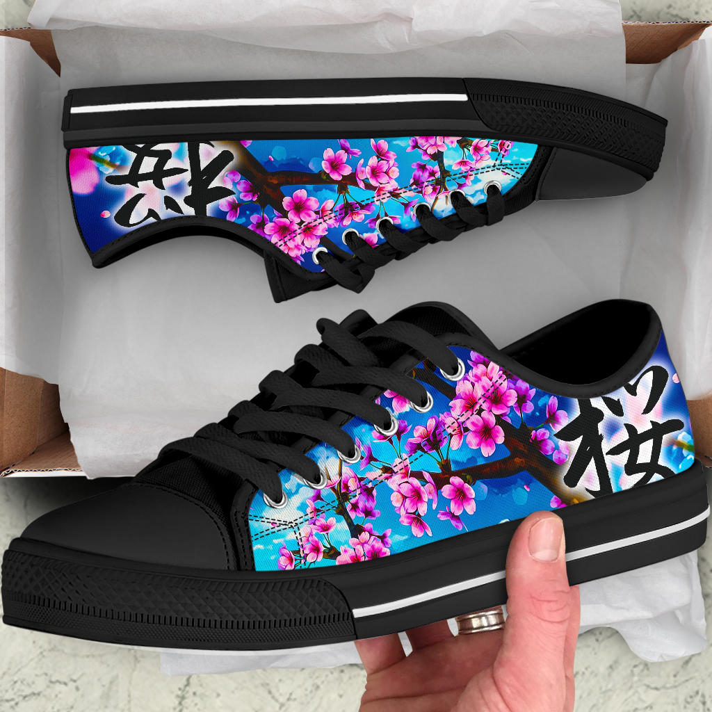 Sakura Kanji Low Tops